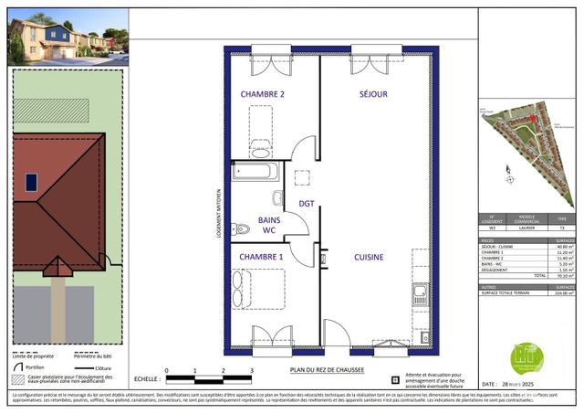 maison à vendre - 3 pièces - 70.1 m2 - BIGANOS - 33 - AQUITAINE - Century 21 Duprat & Associés