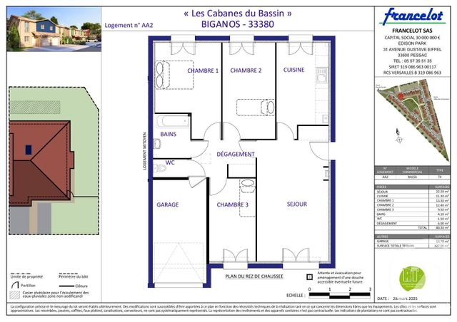 Afficher la photo en grand maison à vendre - 4 pièces - 80.0 m2 - BIGANOS - 33 - AQUITAINE - Century 21 Duprat & Associés