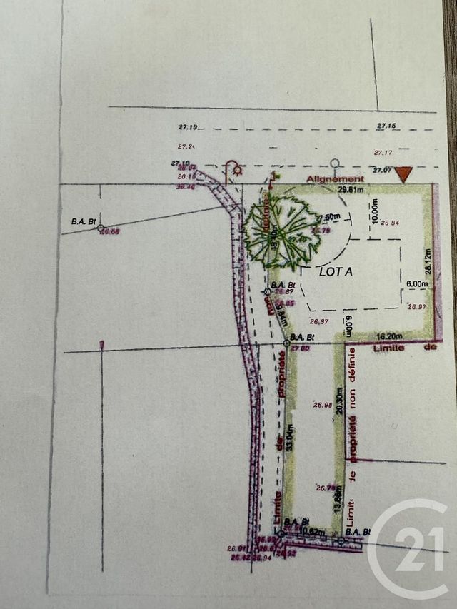 terrain à vendre - 1199.0 m2 - MIOS - 33 - AQUITAINE - Century 21 Duprat & Associés