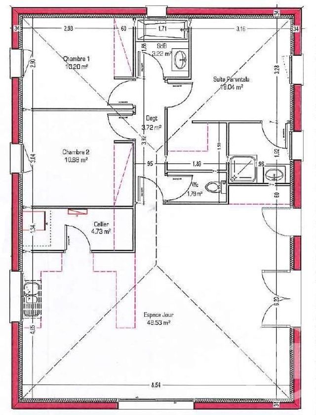 maison à louer - 4 pièces - 100.34 m2 - MIOS - 33 - AQUITAINE - Century 21 Duprat & Associés